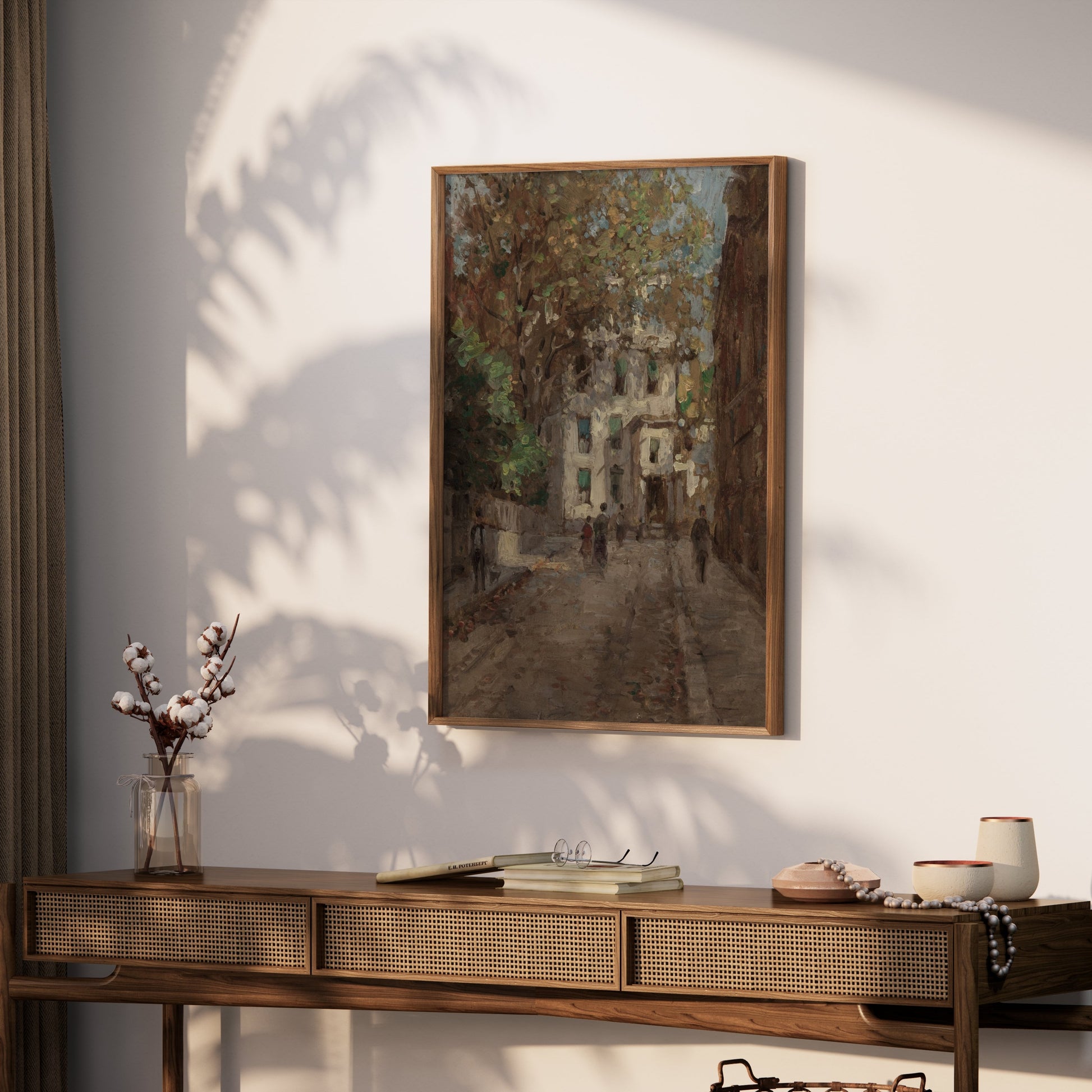 Premium Poster of Beautiful Vintage Street Scene Art Print Posters