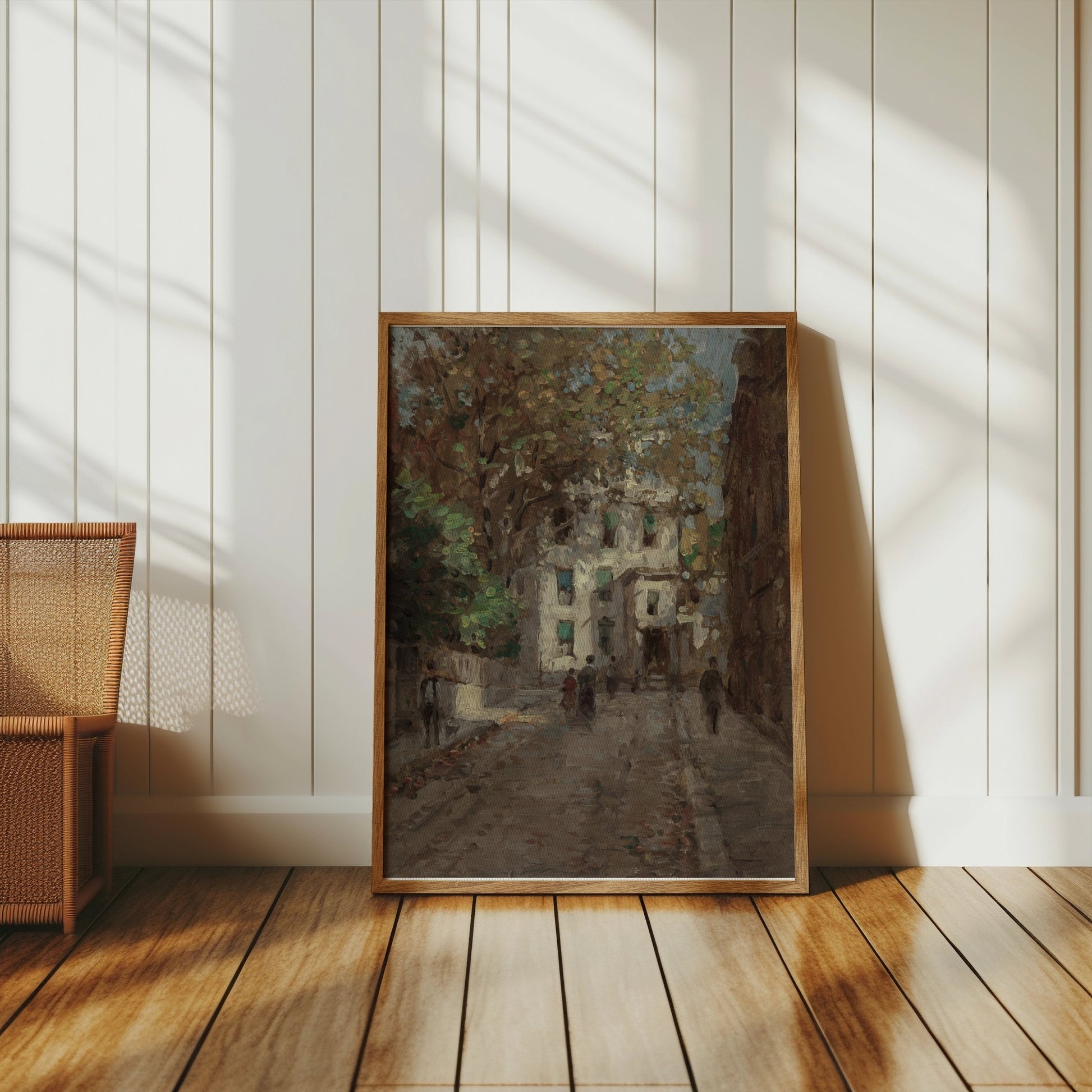 Premium Poster of Beautiful Vintage Street Scene Art Print Posters