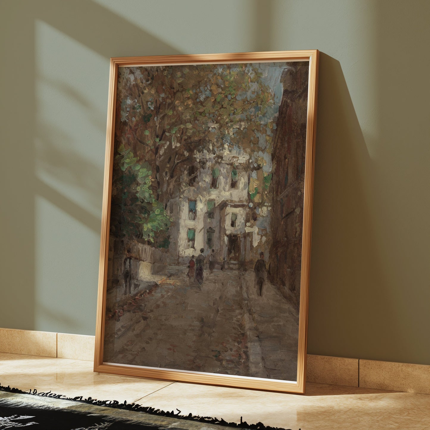 Premium Poster of Beautiful Vintage Street Scene Art Print Posters