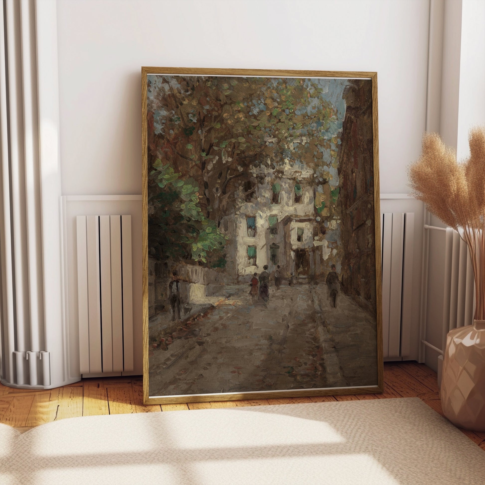 Premium Poster of Beautiful Vintage Street Scene Art Print Posters