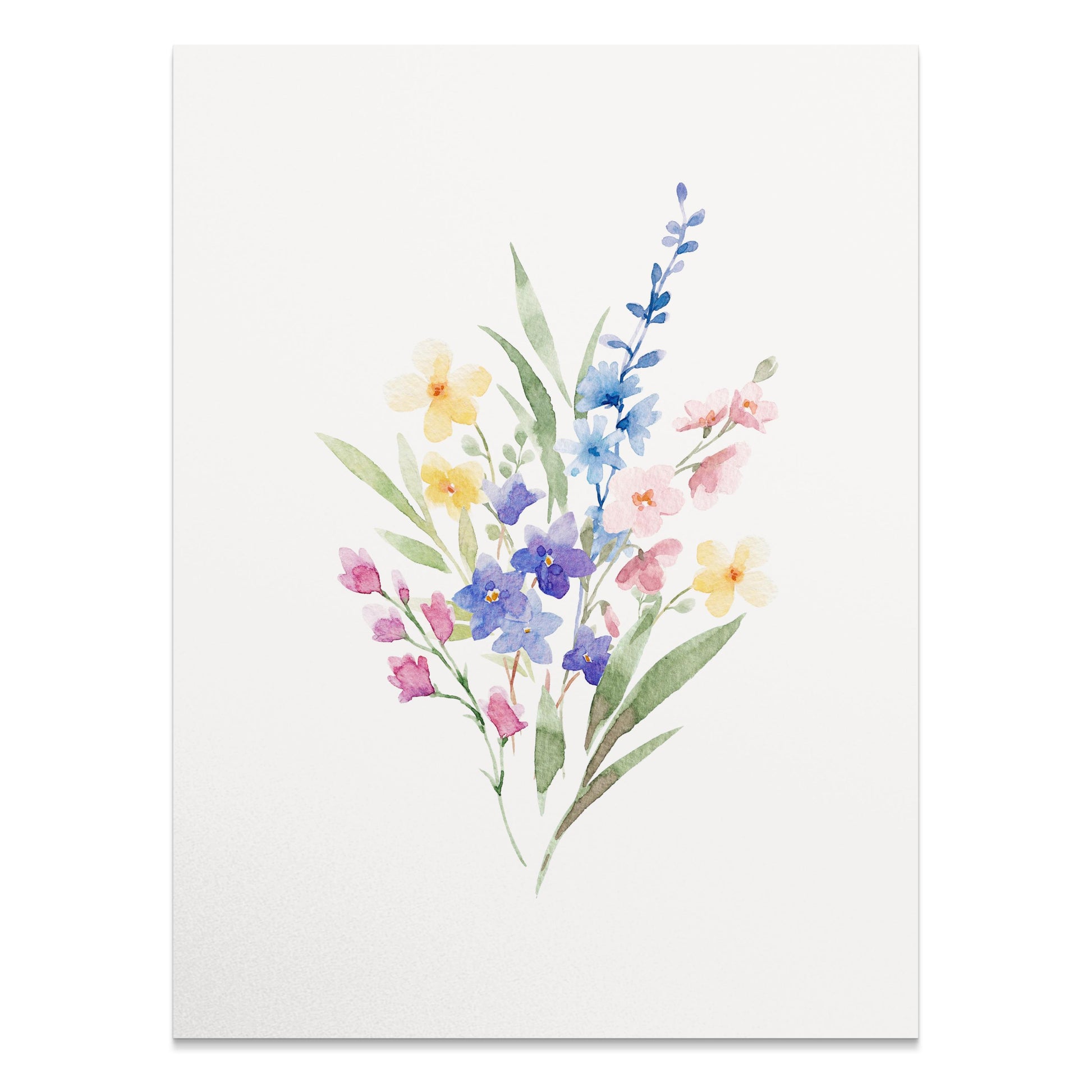 Premium Poster of Beautiful Watercolor Botanical Art Floral Design Posters