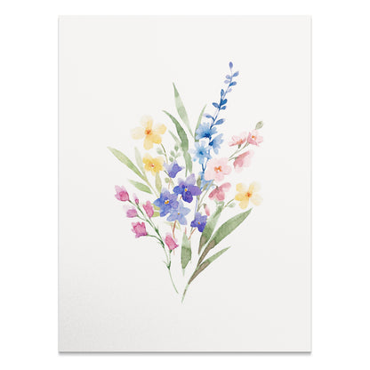 Premium Poster of Beautiful Watercolor Botanical Art Floral Design Posters