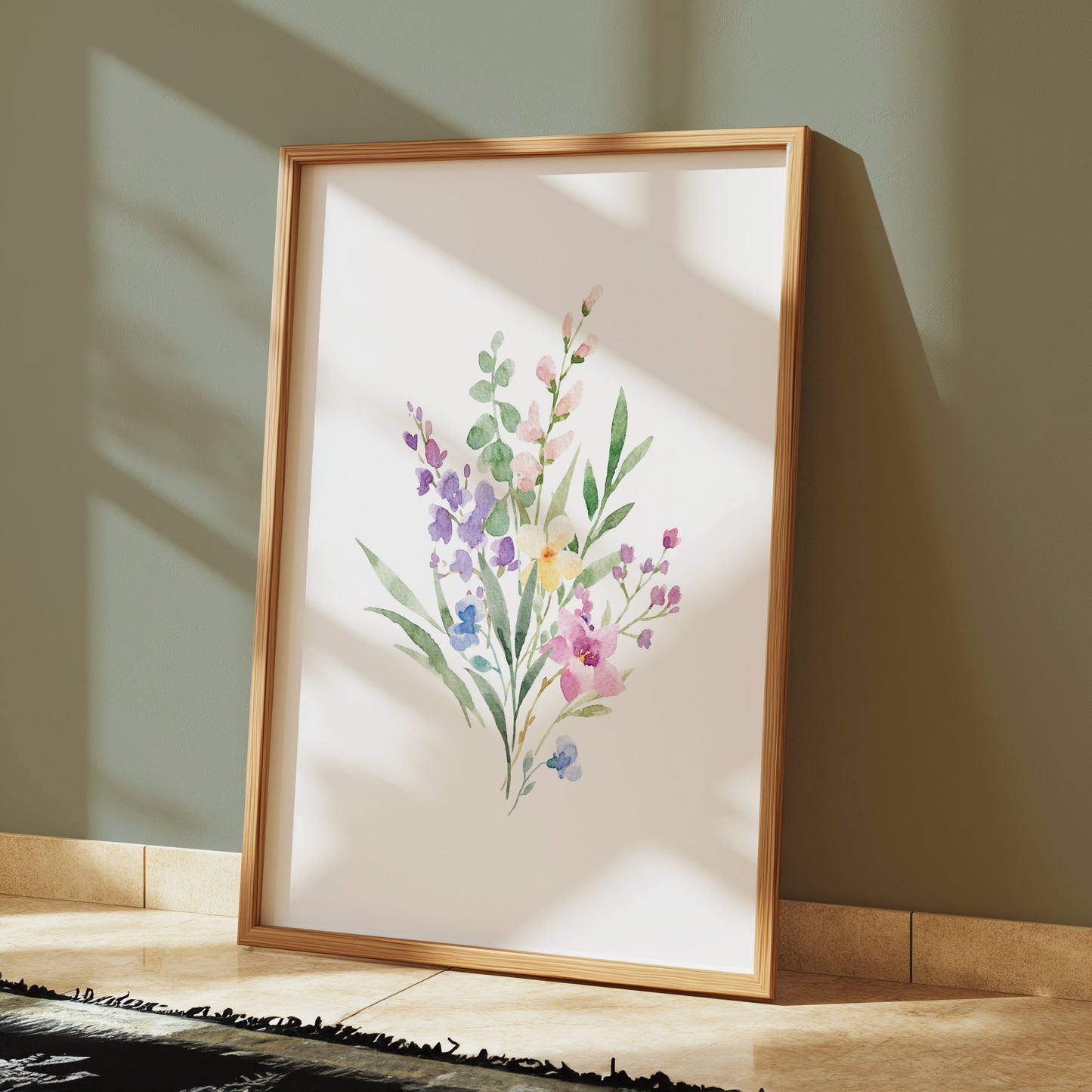 Premium Poster of Beautiful Watercolor Floral Botanical Art Posters