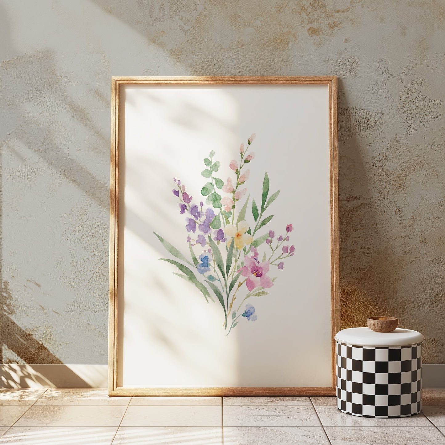 Premium Poster of Beautiful Watercolor Floral Botanical Art Posters