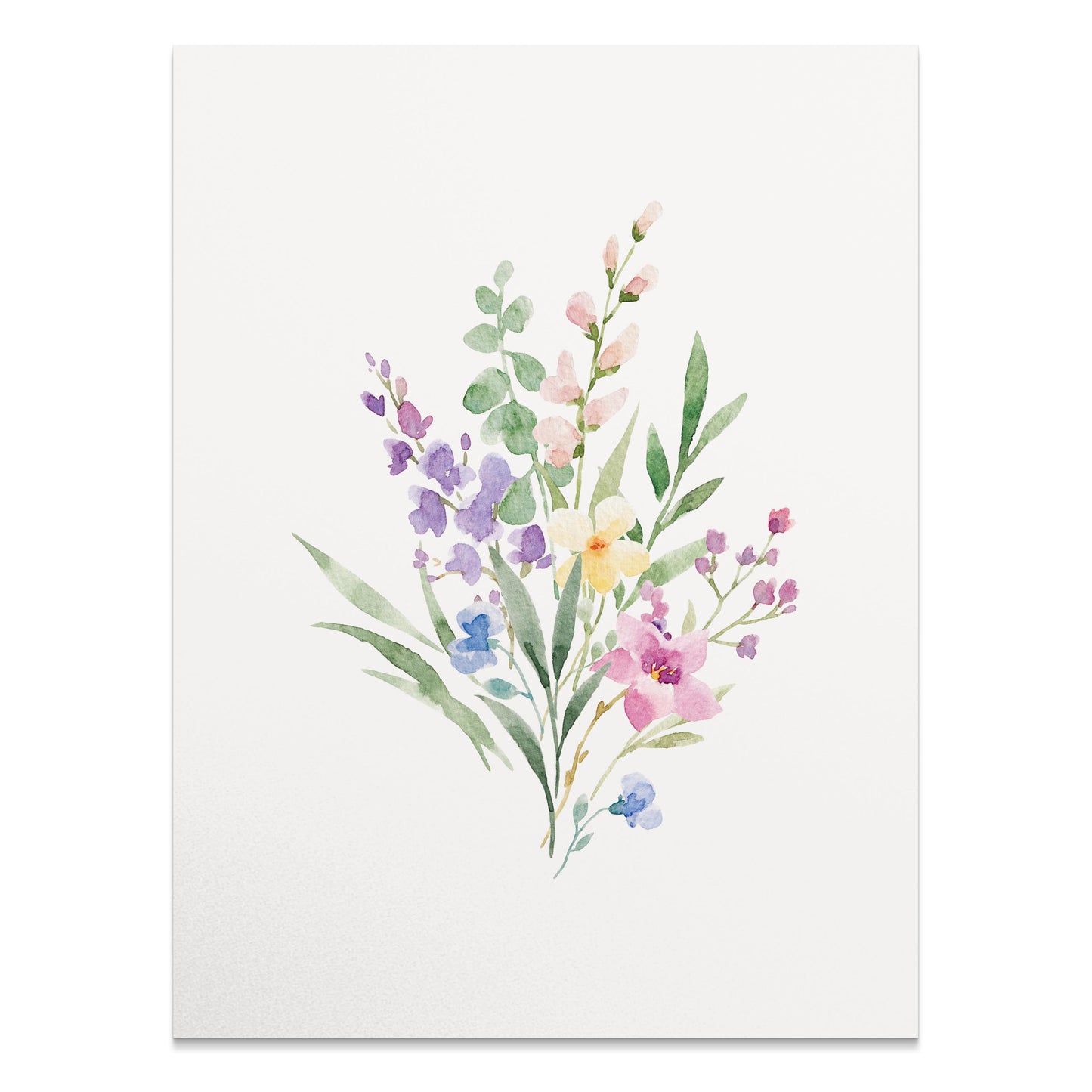 Premium Poster of Beautiful Watercolor Floral Botanical Art Posters