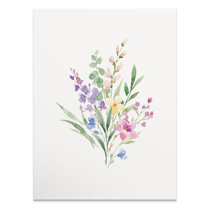 Premium Poster of Beautiful Watercolor Floral Botanical Art Posters