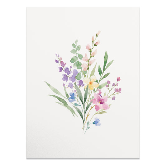 Premium Poster of Beautiful Watercolor Floral Botanical Art Posters