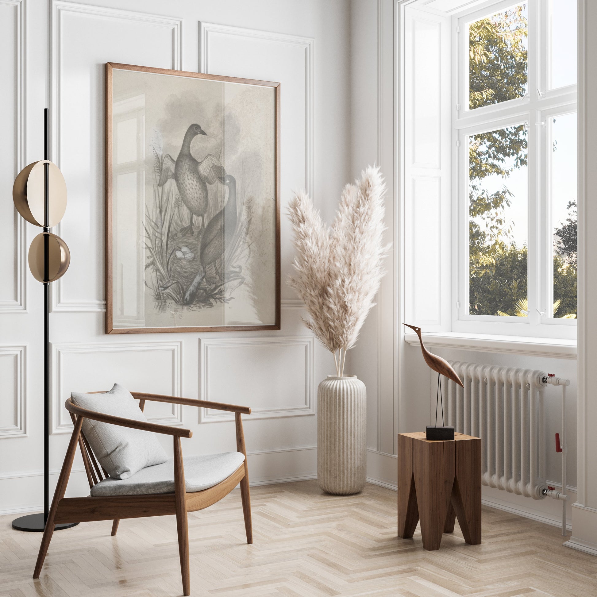 Premium Poster of Beautiful Wildlife Art Print of Ducks in Nest Posters