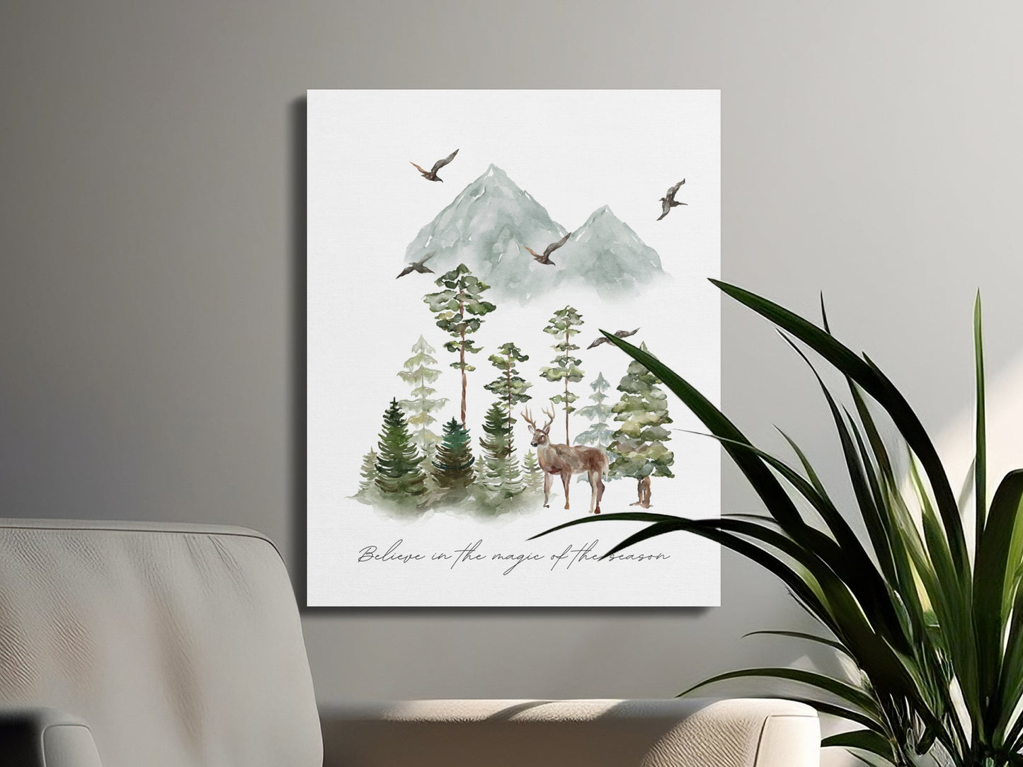 Premium Poster of Believe in the Magic of the Season Canvas Wraps