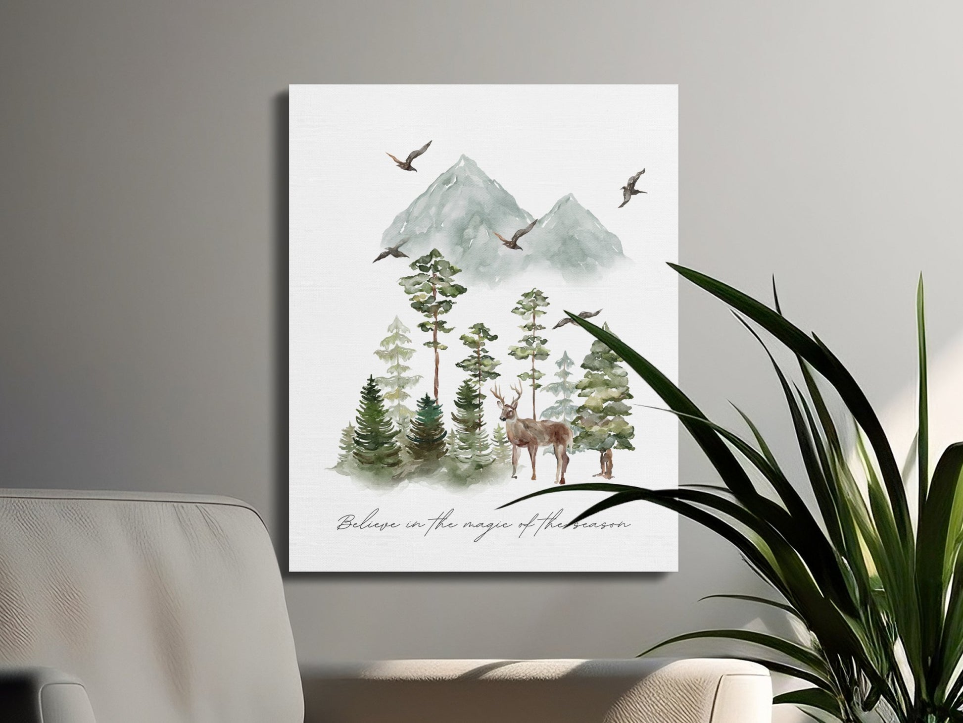 Premium Poster of Believe in the Magic of the Season Canvas Wraps