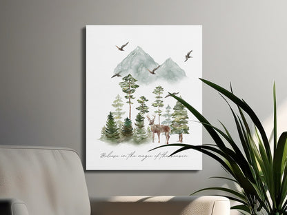 Premium Poster of Believe in the Magic of the Season Canvas Wraps