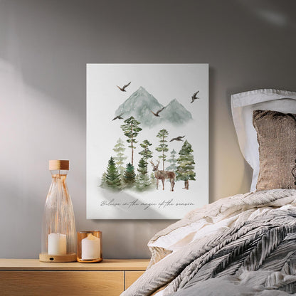 Premium Poster of Believe in the Magic of the Season Canvas Wraps