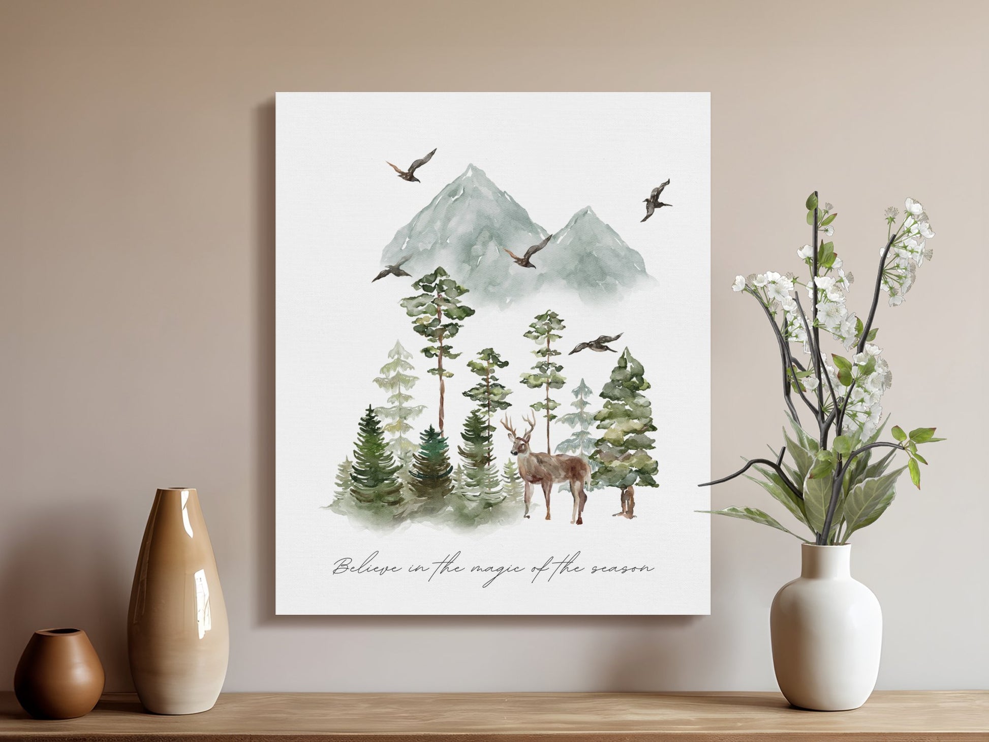 Premium Poster of Believe in the Magic of the Season Canvas Wraps
