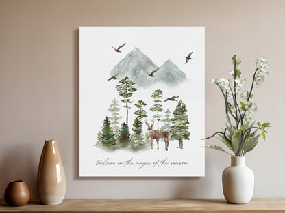 Premium Poster of Believe in the Magic of the Season Canvas Wraps