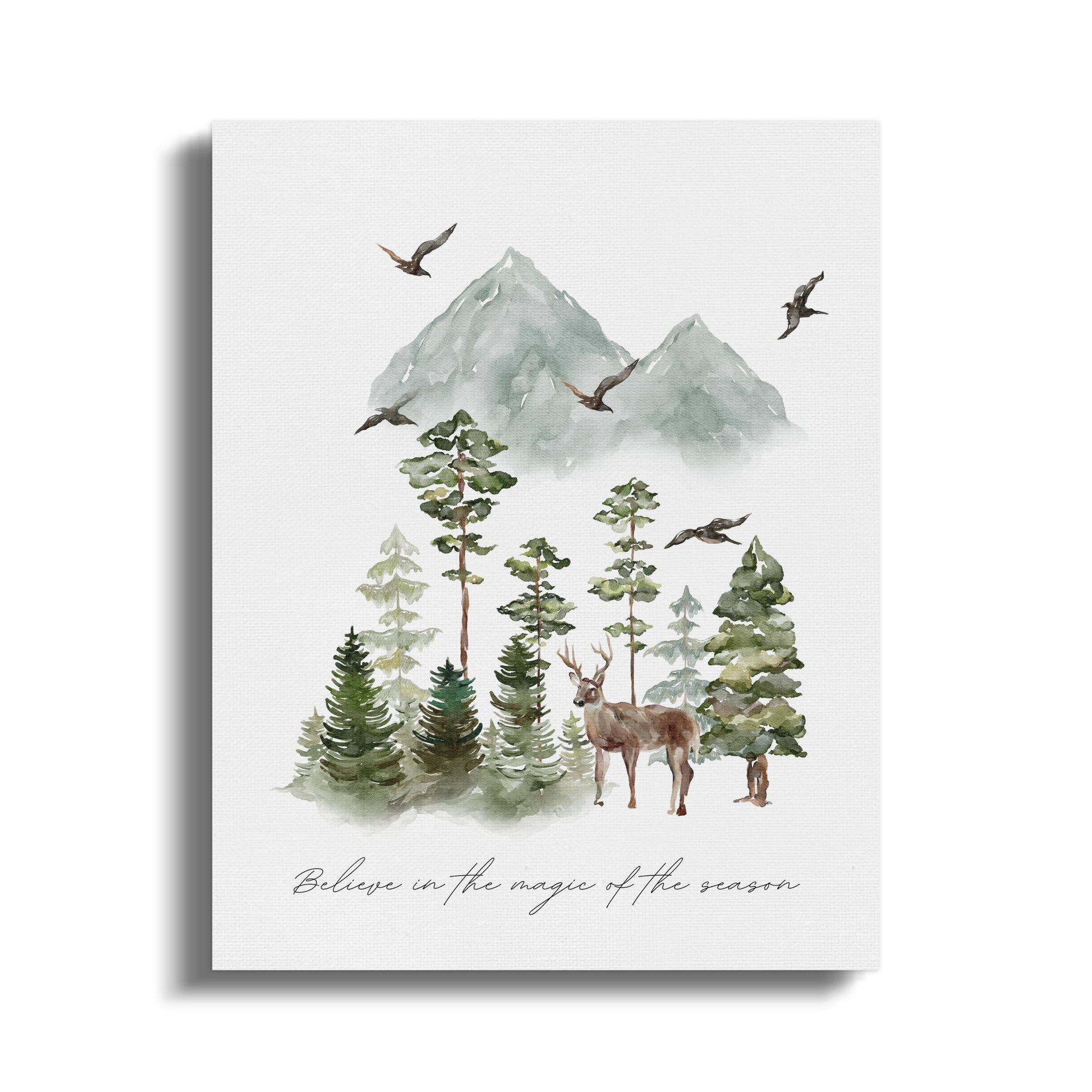 Premium Poster of Believe in the Magic of the Season Canvas Wraps