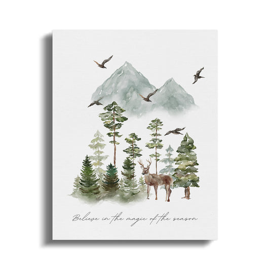 Premium Poster of Believe in the Magic of the Season Canvas Wraps