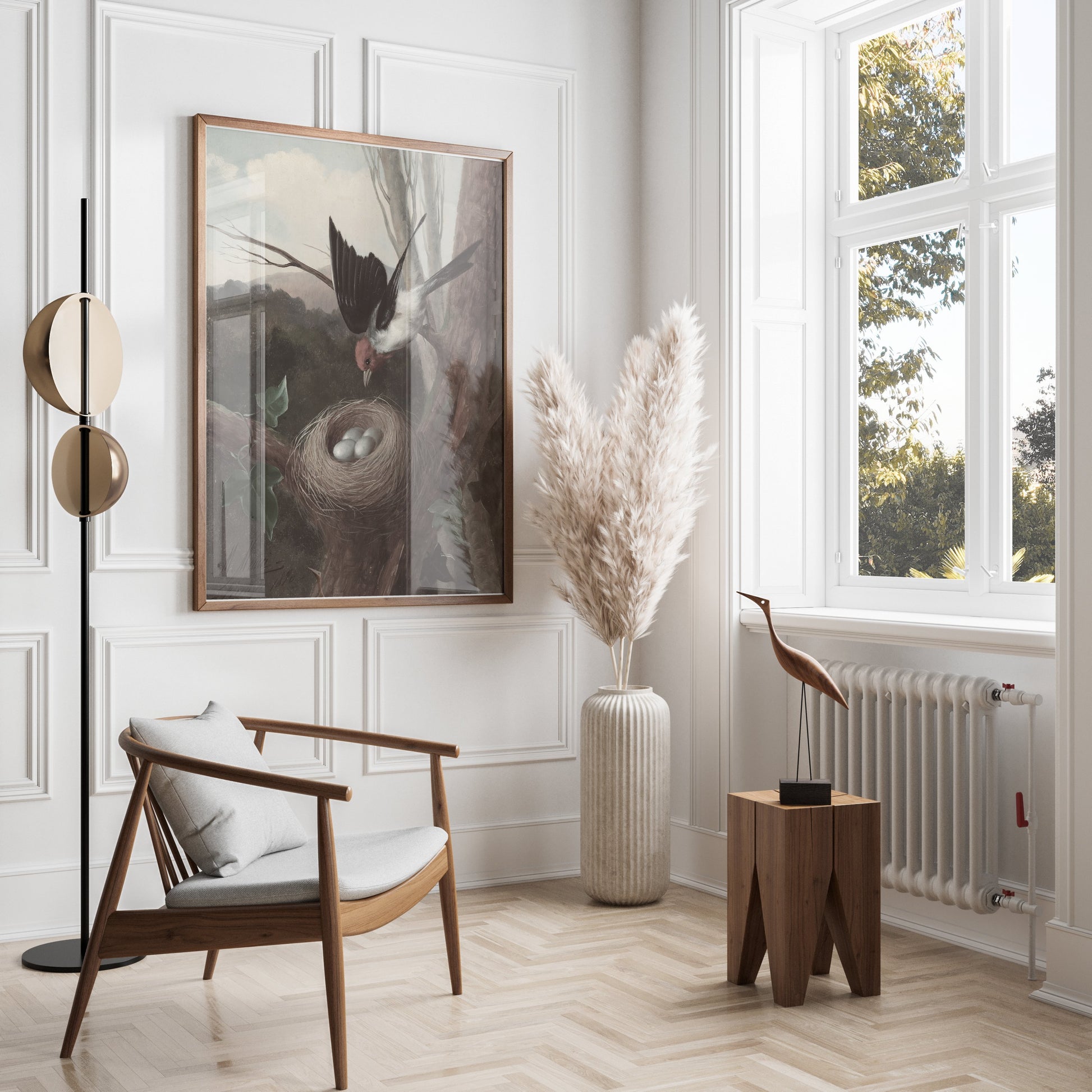 Premium Poster of Bird Nesting in the Wilderness Nature Scene Posters