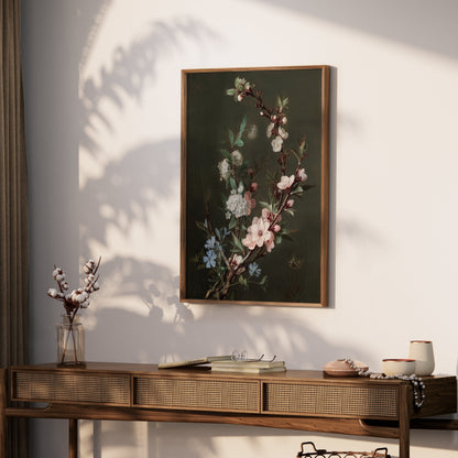Premium Poster of Blossoming Branches in Nature Art Print Posters