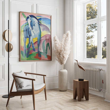 Premium Poster of Blue Horse Expressionist Art Decor Posters