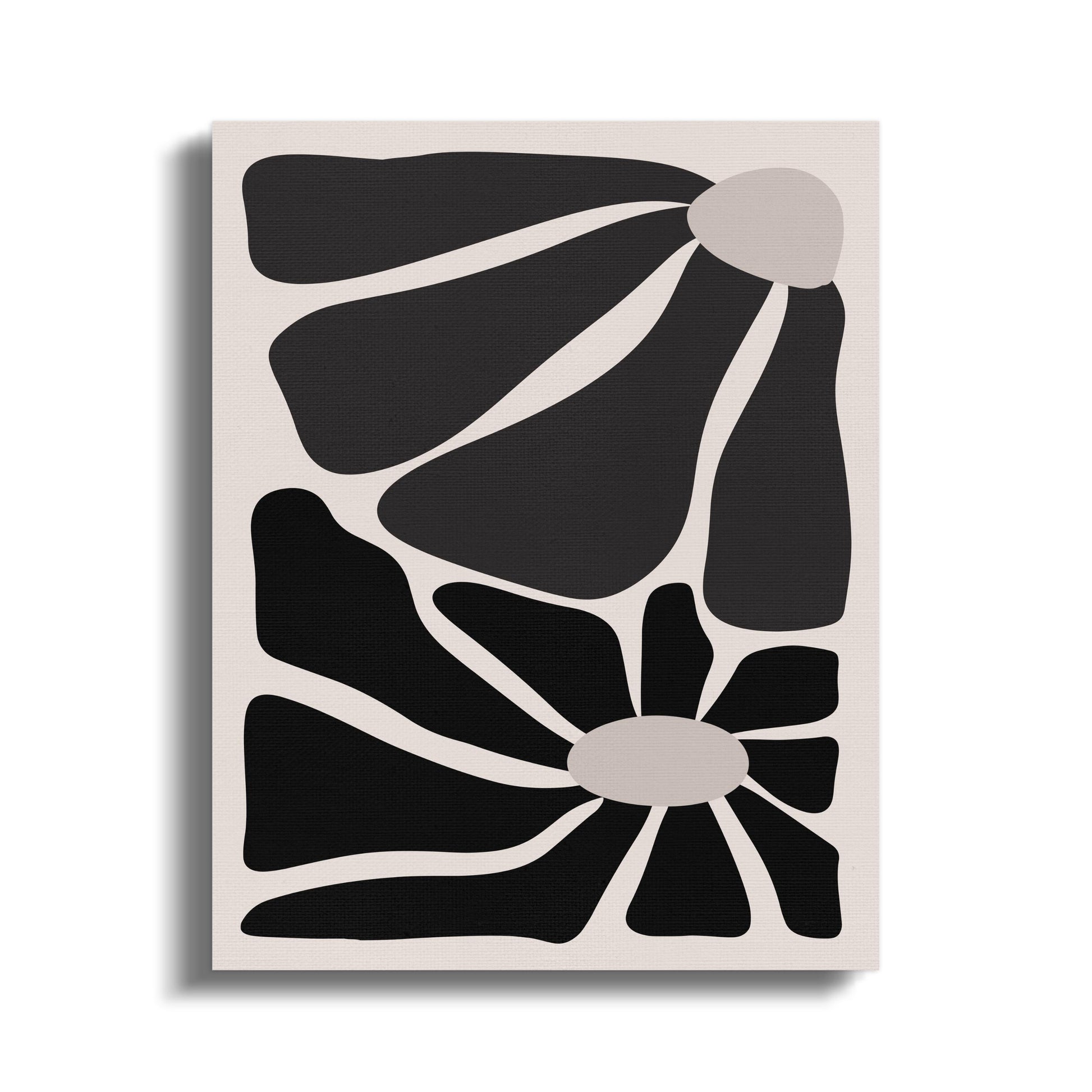 Premium Poster of Bold Abstract Flowers Design Canvas Wraps