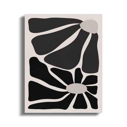 Premium Poster of Bold Abstract Flowers Design Canvas Wraps