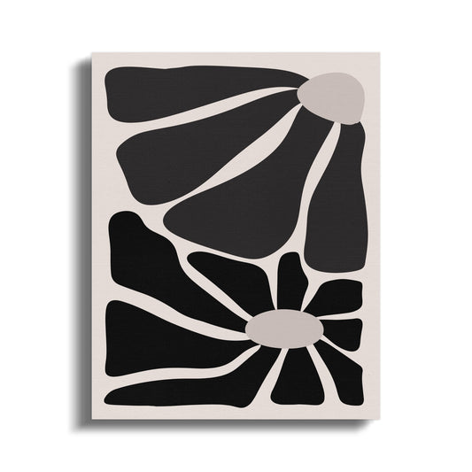 Premium Poster of Bold Abstract Flowers Design Canvas Wraps