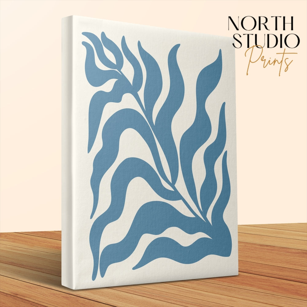 Premium Poster of Bold Abstract Leafy Design Canvas Wraps