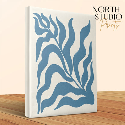 Premium Poster of Bold Abstract Leafy Design Canvas Wraps