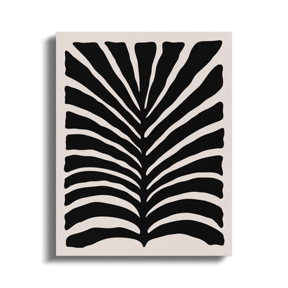 Premium Poster of Bold Black and White Botanical Abstract Canvas Wraps