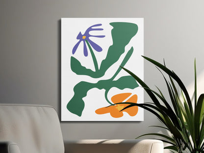 Premium Poster of Bold Botanical Floral Artwork Canvas Wraps