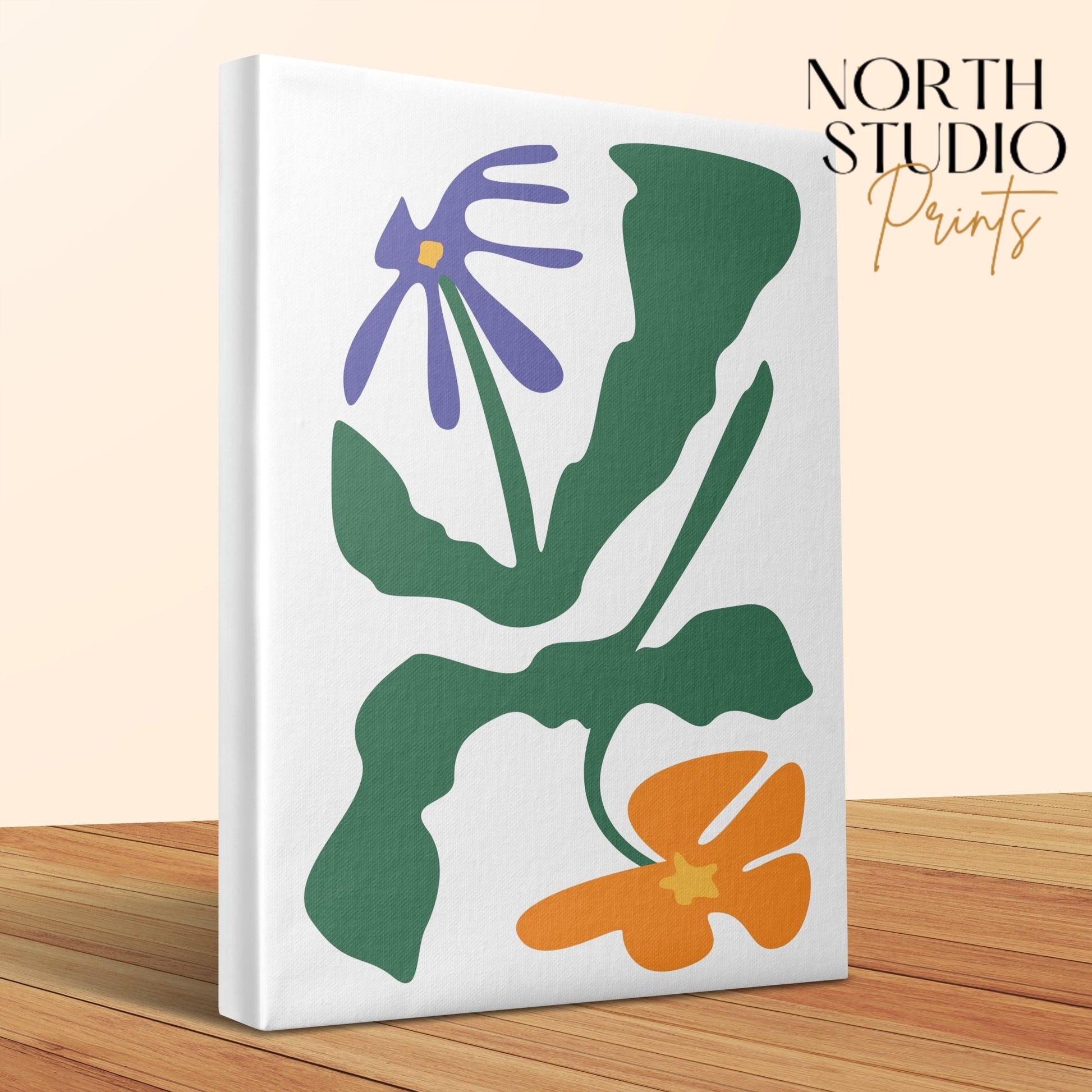 Premium Poster of Bold Botanical Floral Artwork Canvas Wraps