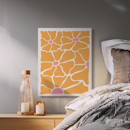 Premium Poster of Bold Floral Patterns Illustration Canvas Wraps