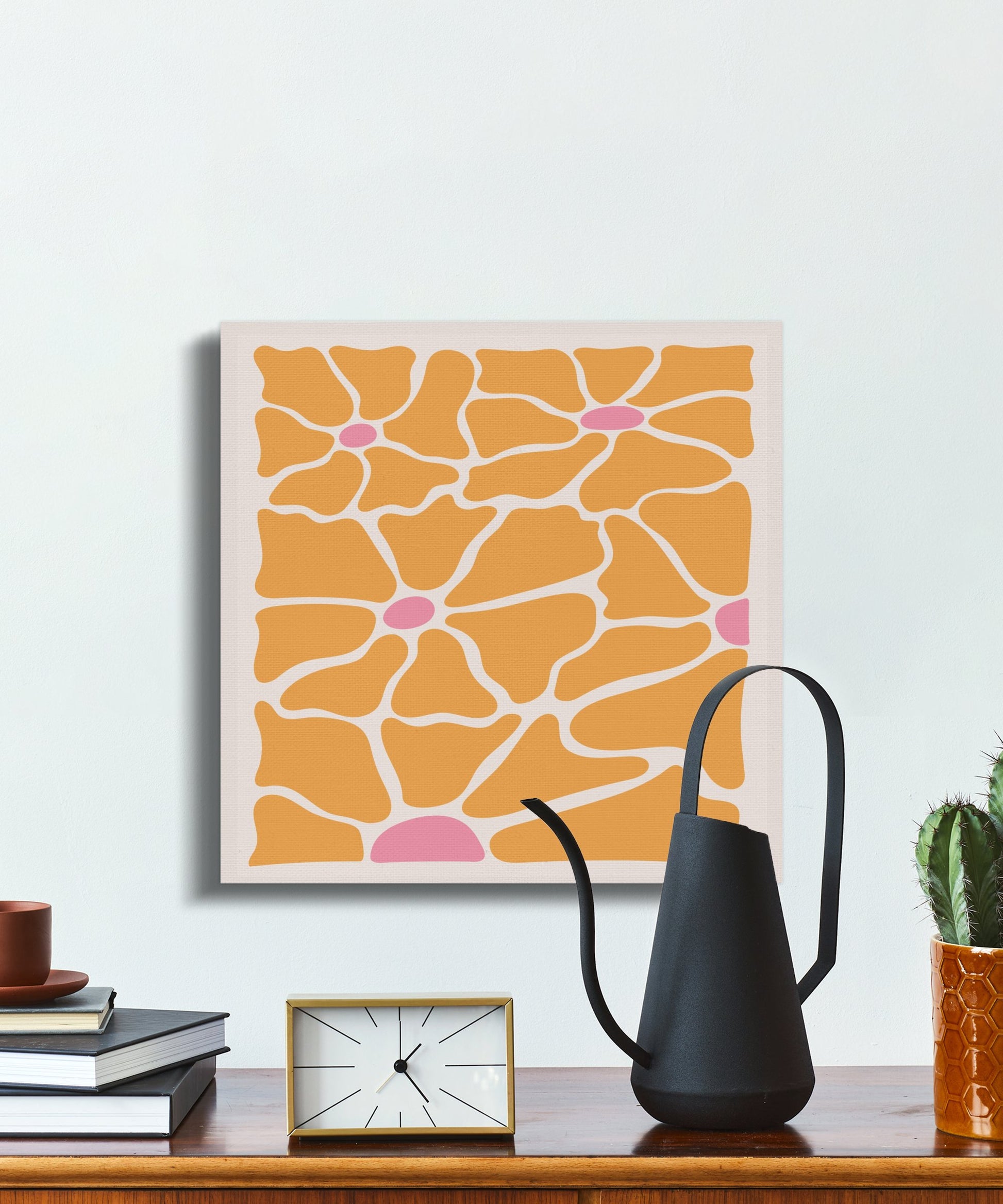 Premium Poster of Bold Floral Patterns Illustration Canvas Wraps