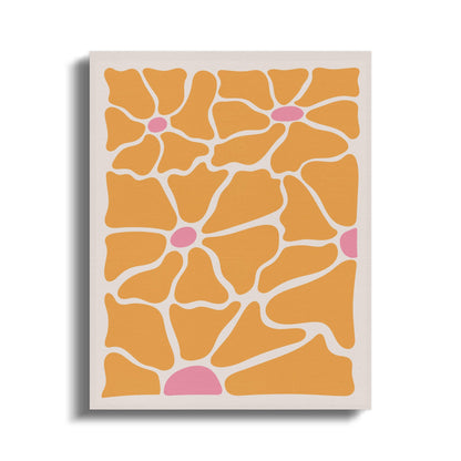 Premium Poster of Bold Floral Patterns Illustration Canvas Wraps