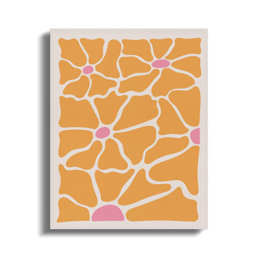 Premium Poster of Bold Floral Patterns Illustration Canvas Wraps