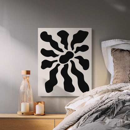 Premium Poster of Bold Modern Floral Wall Art Explosion Canvas Wraps