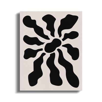 Premium Poster of Bold Modern Floral Wall Art Explosion Canvas Wraps