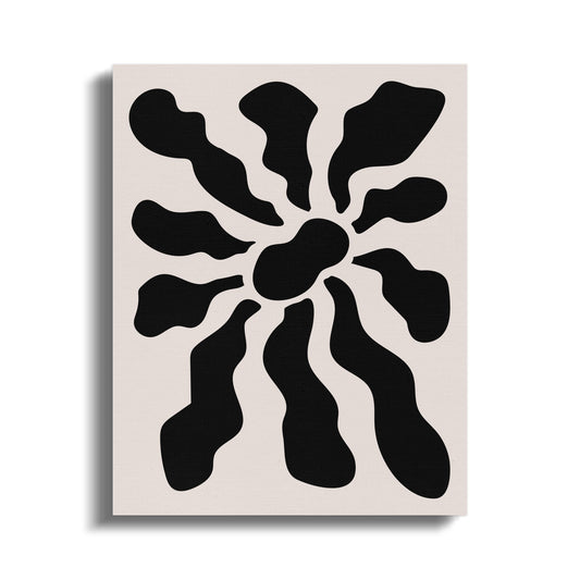 Premium Poster of Bold Modern Floral Wall Art Explosion Canvas Wraps