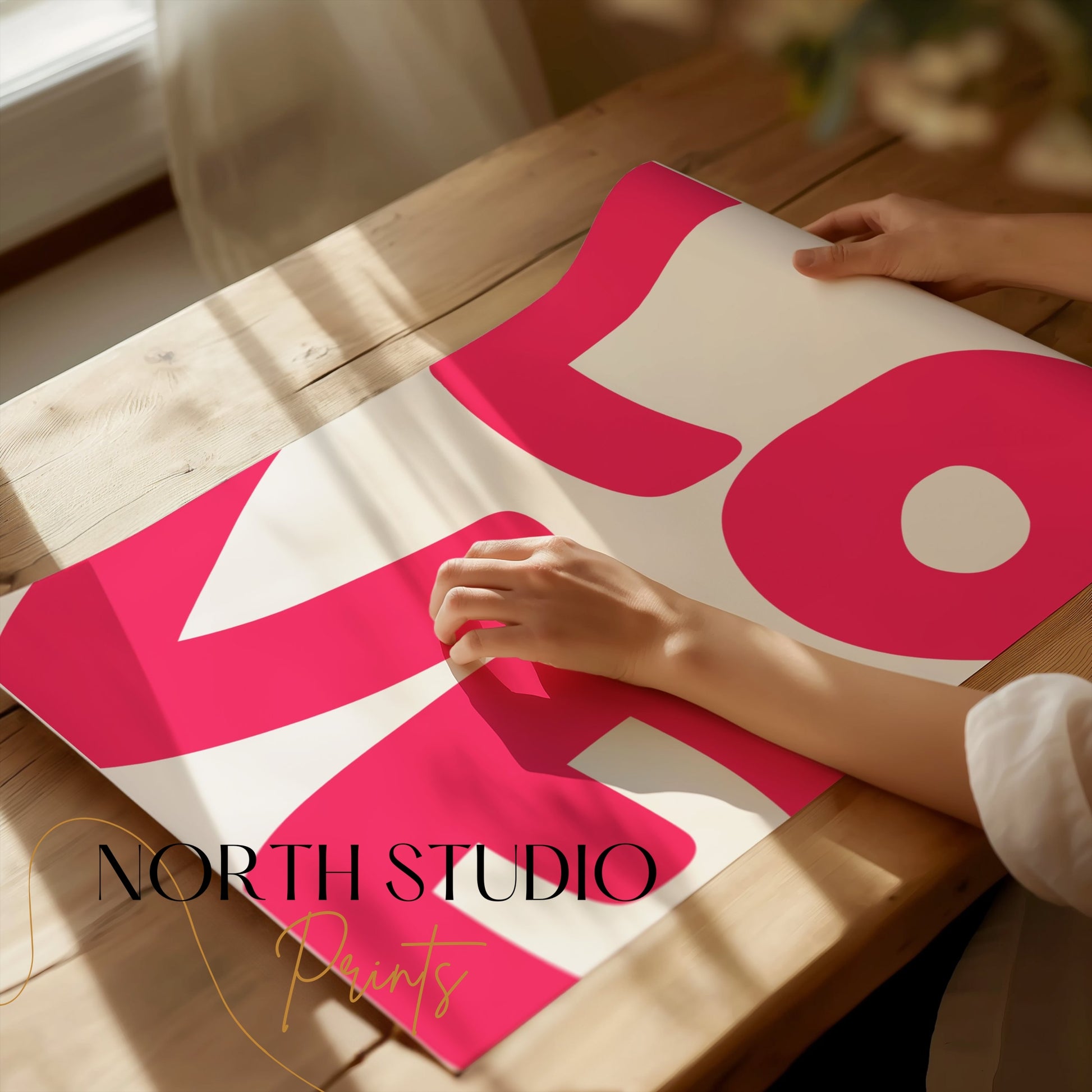 Premium Poster of Bold Modern LOVE Typography Posters