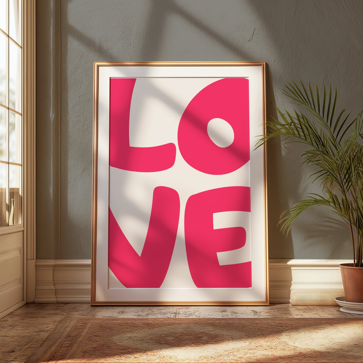Premium Poster of Bold Modern LOVE Typography Posters
