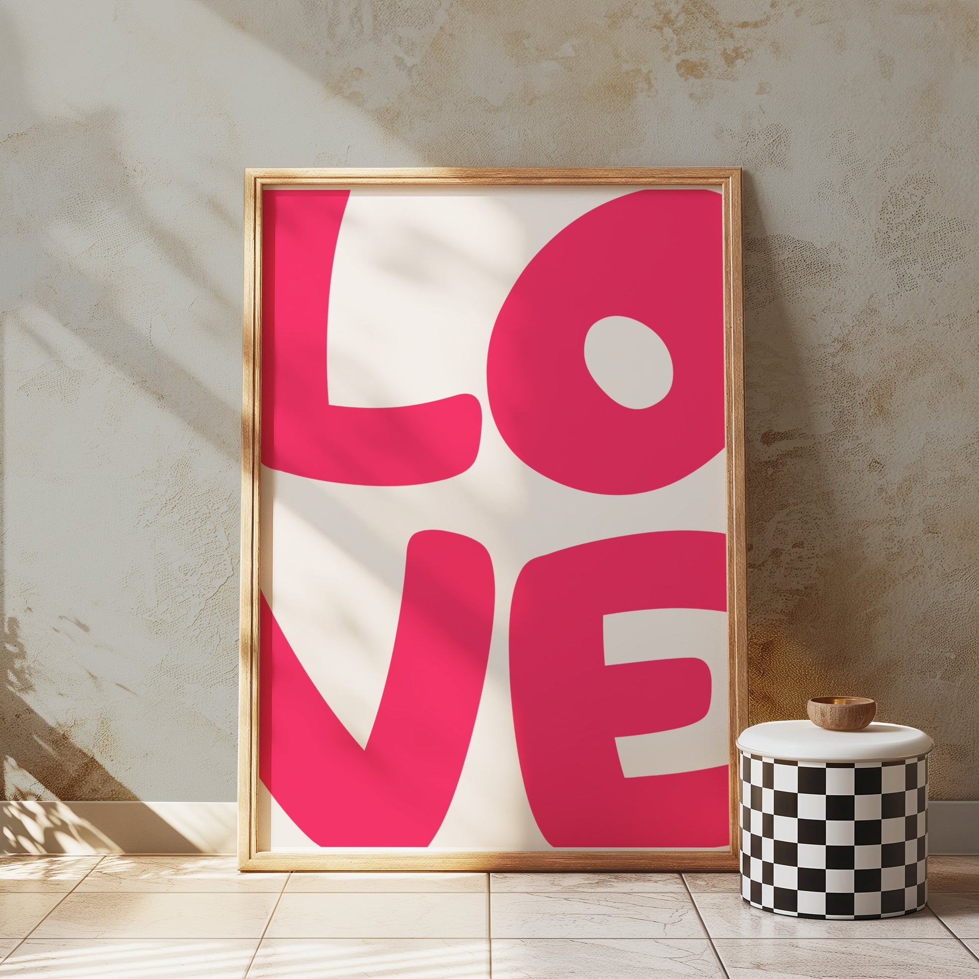 Premium Poster of Bold Modern LOVE Typography Posters
