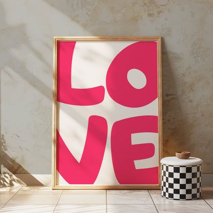 Premium Poster of Bold Modern LOVE Typography Posters