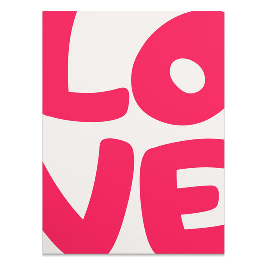 Premium Poster of Bold Modern LOVE Typography Posters