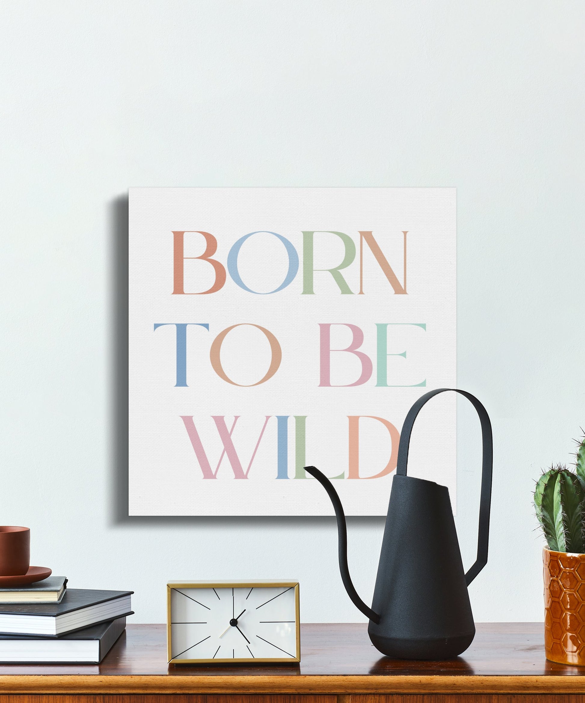 Premium Poster of Born To Be Wild Nursery Wall Art Canvas Wraps