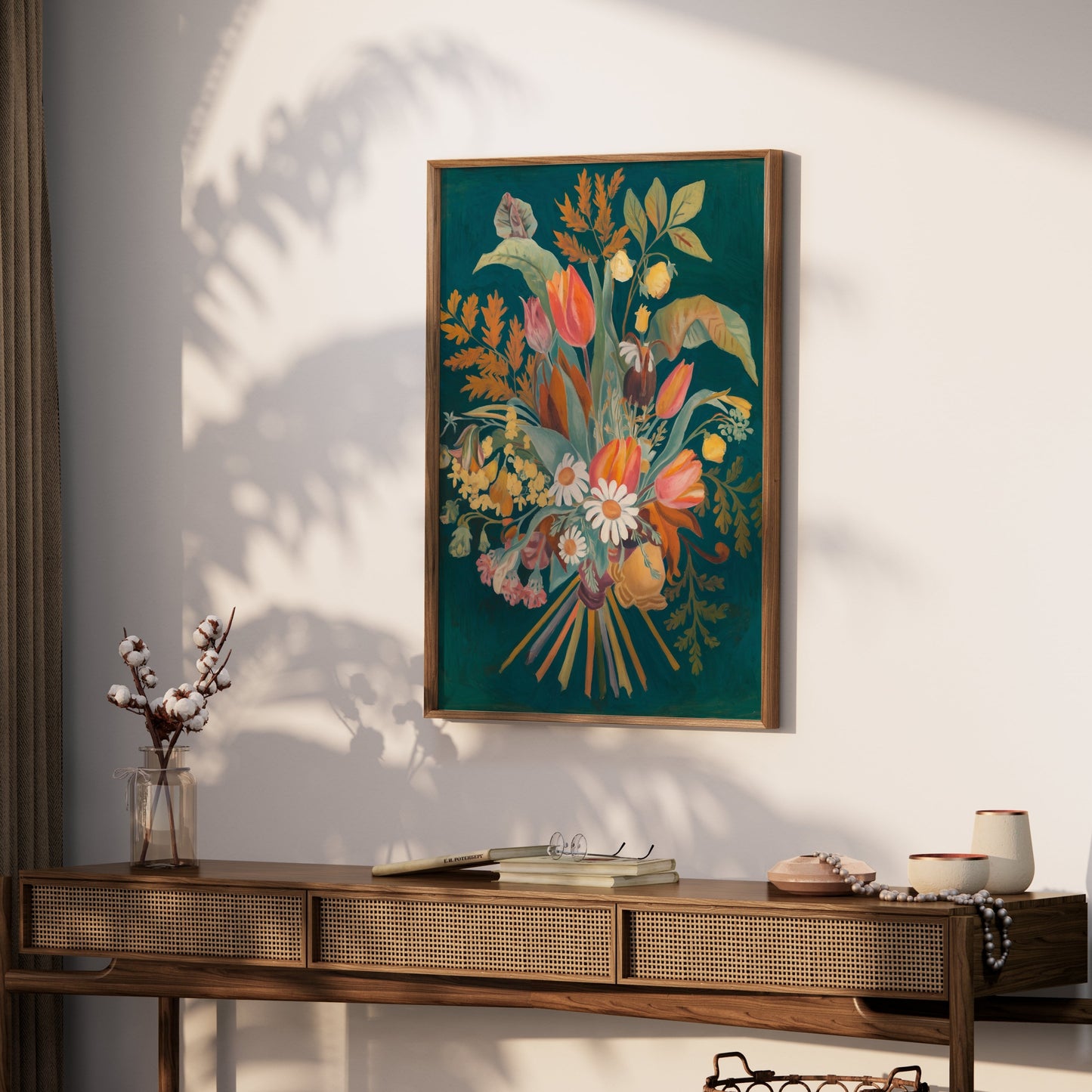 Premium Poster of Botanical Flower Bouquet Painting Art Posters