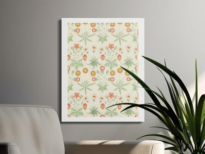 Premium Poster of Botanical Flowers Pattern William Morris Canvas Wraps