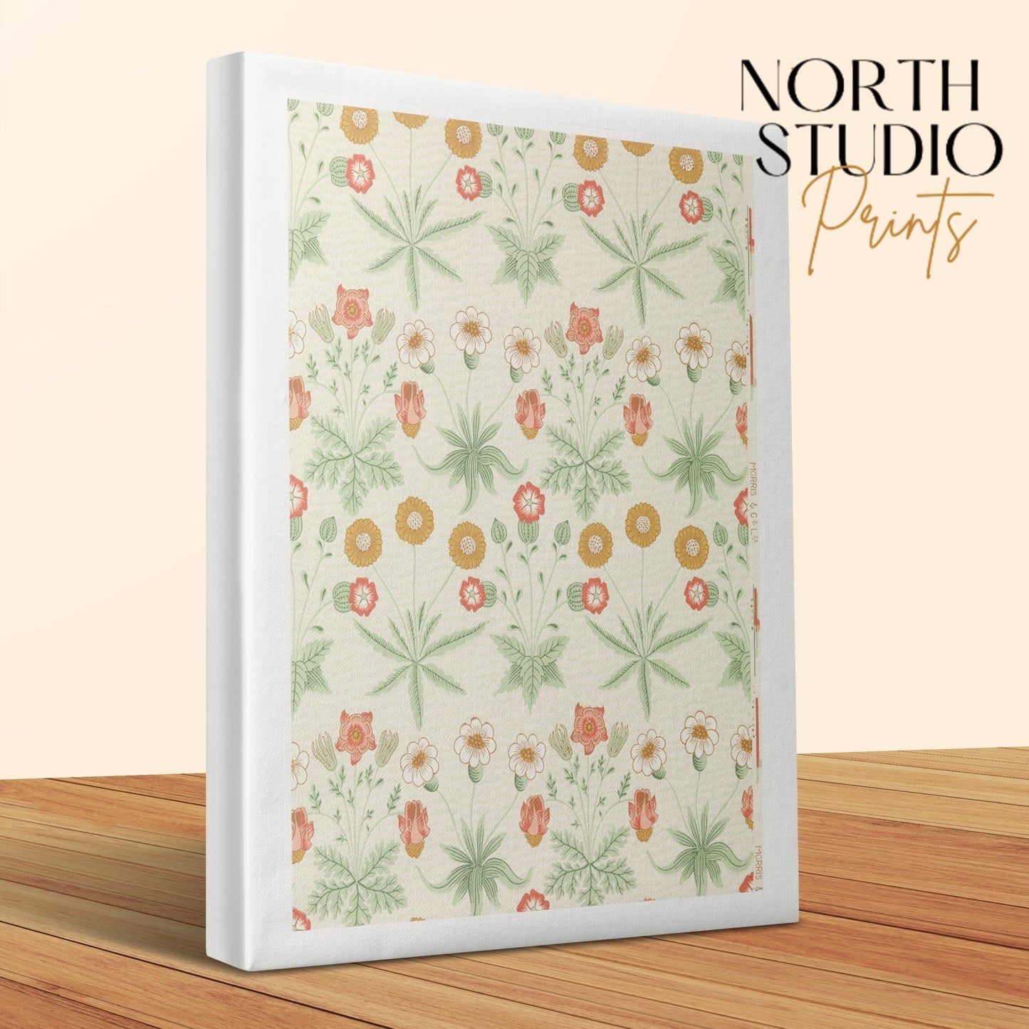 Premium Poster of Botanical Flowers Pattern William Morris Canvas Wraps