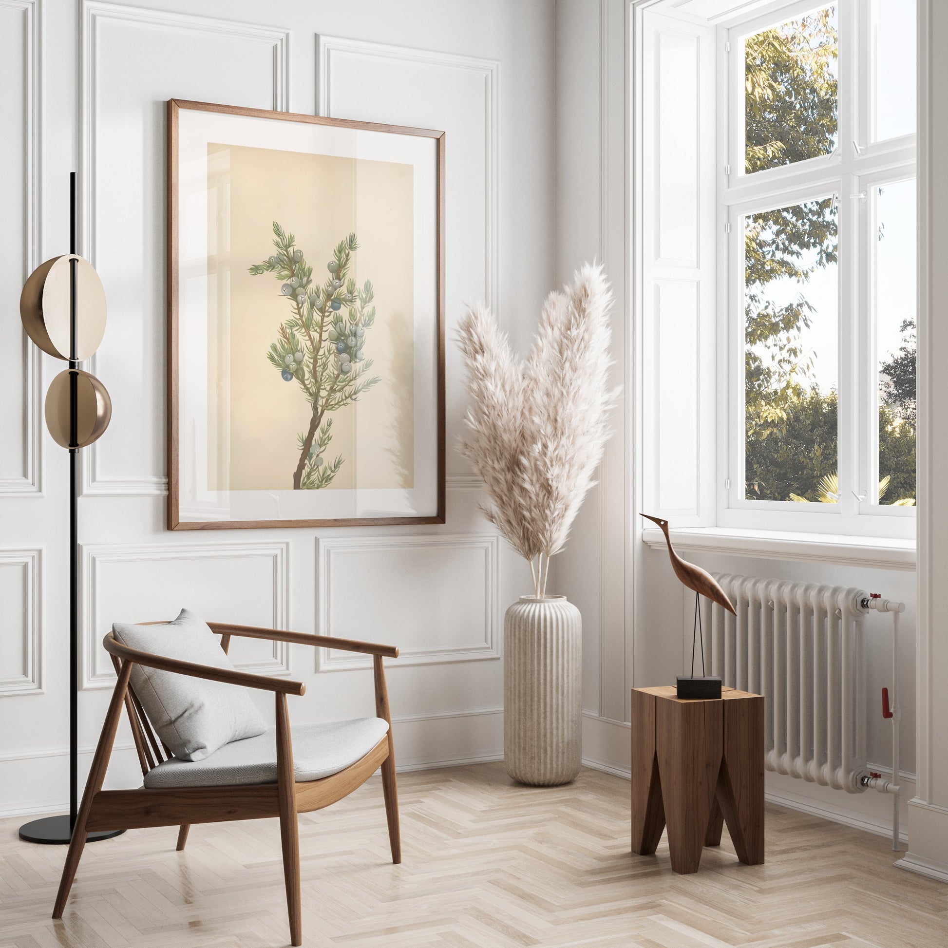 Premium Poster of Botanical Juniper Illustration Wall Art Posters