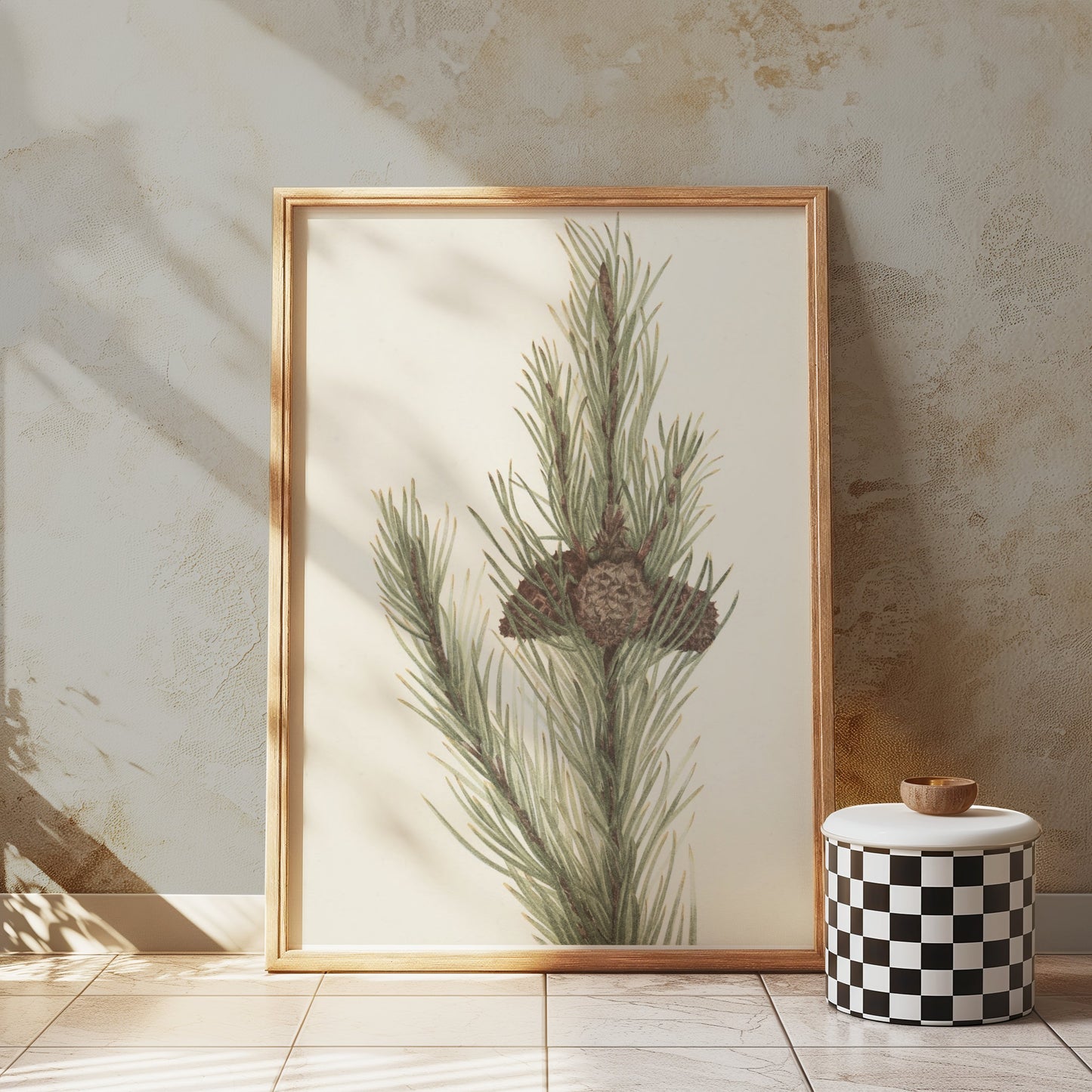 Premium Poster of Botanical Pine Tree Wall Art Print Posters