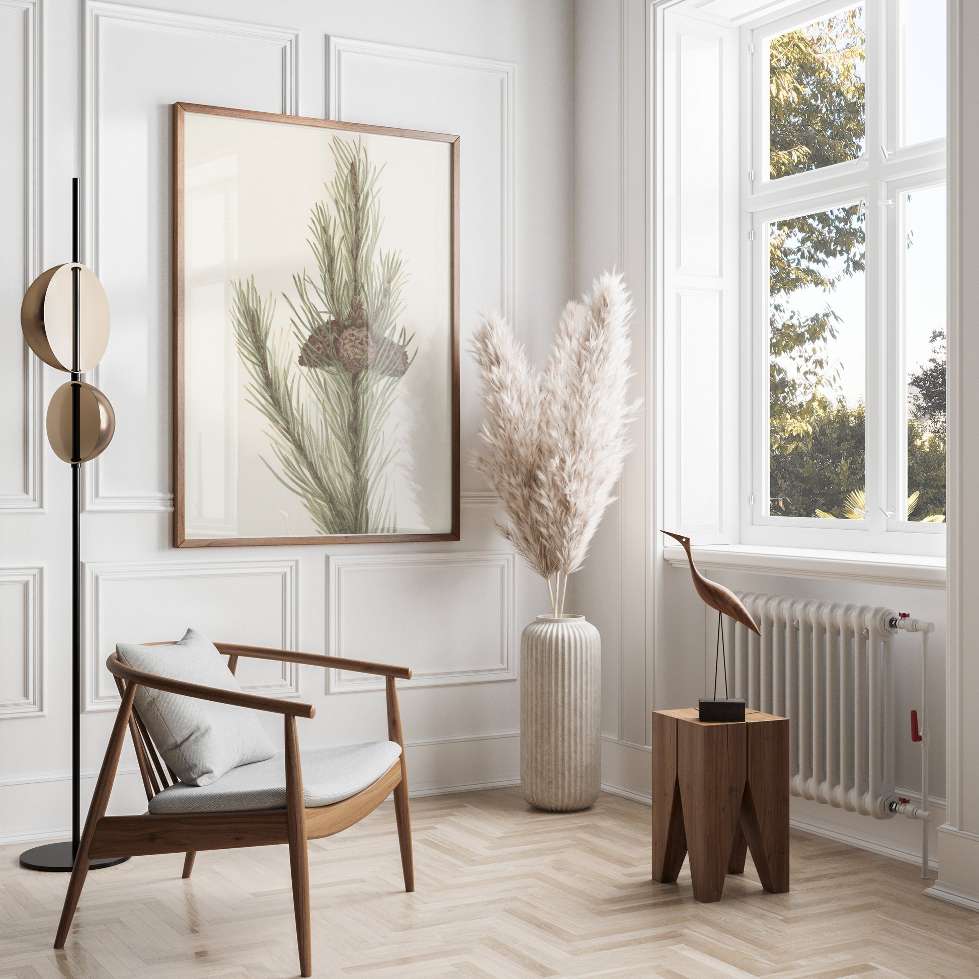 Premium Poster of Botanical Pine Tree Wall Art Print Posters